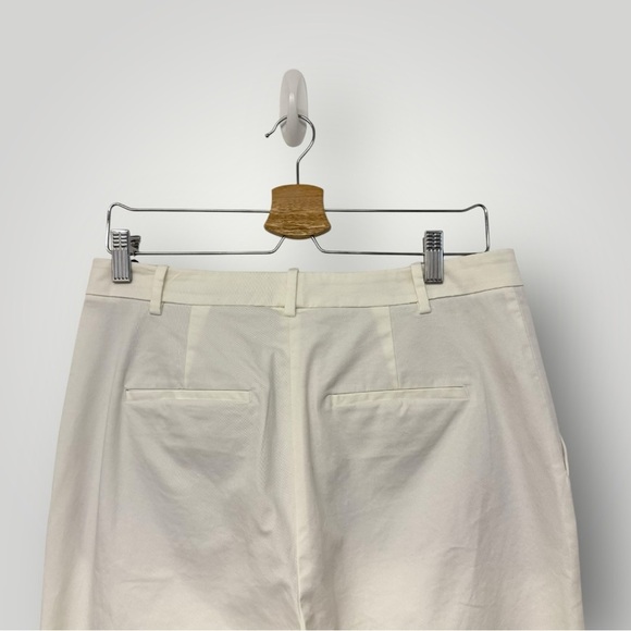VINCE Mid-Rise Italian Stretch-Cotton Chino Pant Sz 4 White - Picture 7 of 15